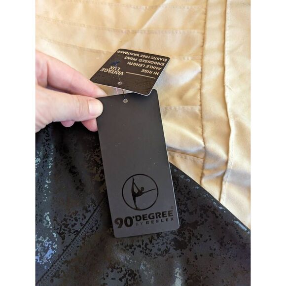 90 degree by reflex sz s black textured workout leggings sz s nwt - Picture 4 of 5
